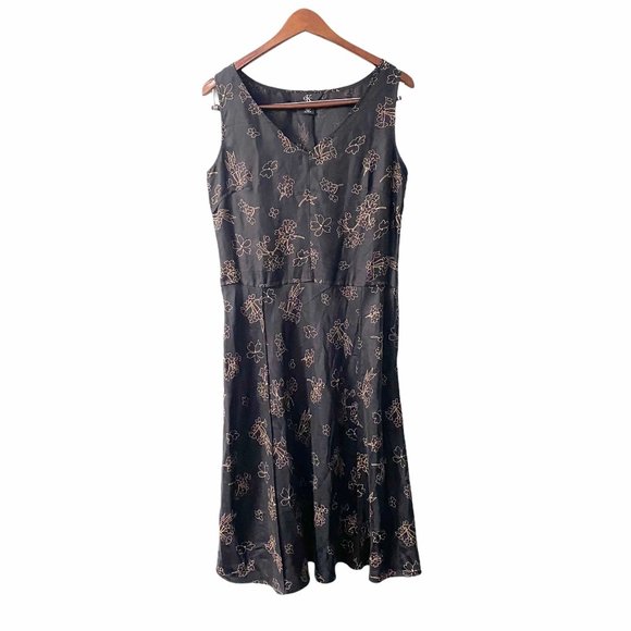 Calvin Klein Dresses & Skirts - Vintage Calvin Klein 100% Silk Floral Dress 10